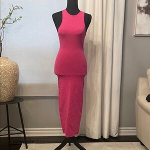 MICHAEL Michael Kors Vibrant Pink Midi Dress
